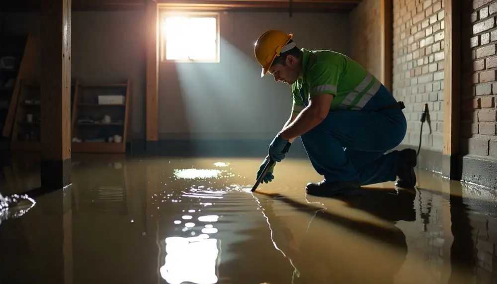 Professional water damage restoration services in Hustisford, WI